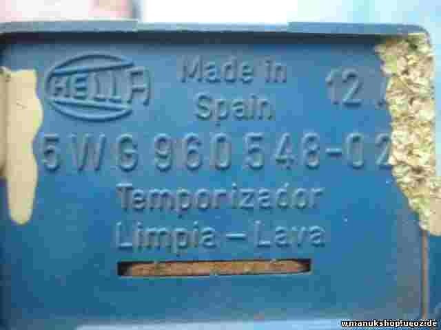 Relé del limpiaparabrisas HELLA 5WG96054802 5WG960548 02