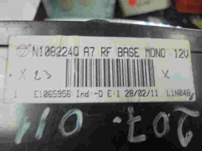 Controllo riscaldamento Peugeot 207 A7 RF N108224Q E1065956 L1N04B Ind-D E