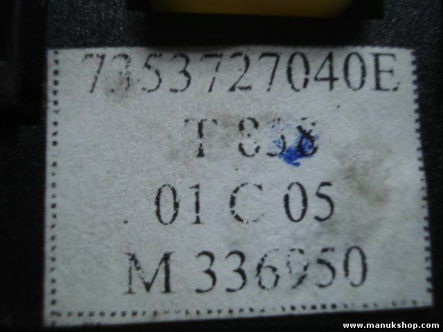 Interruptor de emergencia Fiat Doblo 7353727040E A223 T838 05L04 M327120 