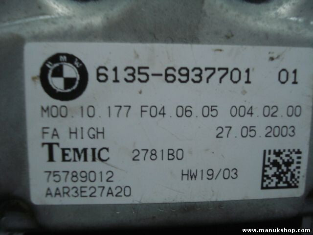 Receptor control de la puerta BMW E60 E61 61356937701 2781B0 75789012 AAR3E27A20