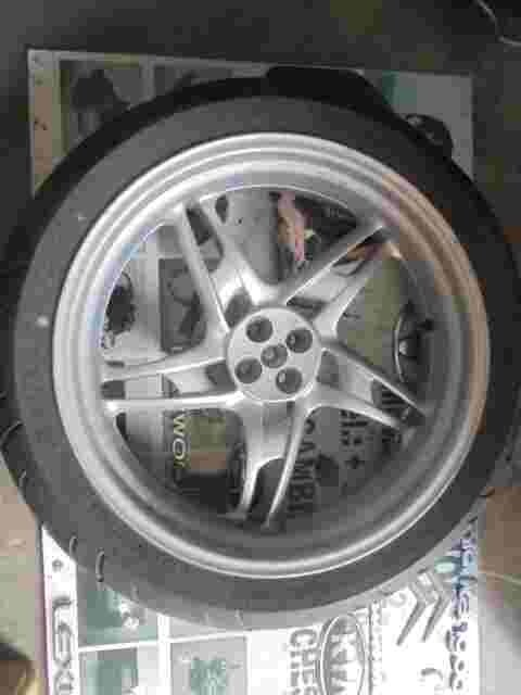 llanta de aluminio Ruedas trasero BMW R 1100 S GS 5x17 MTH2 HW 2038 24 2331357