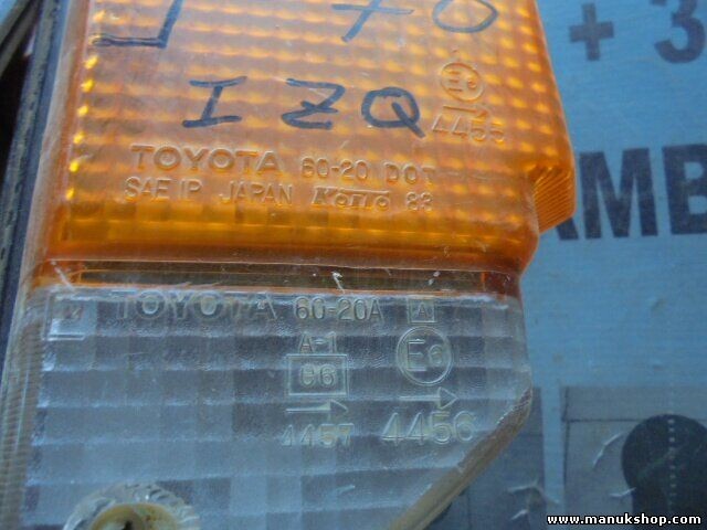 Intermitente delantero izquierdo Toyota Land Cruiser 44574456 4457 4456 E6 4455