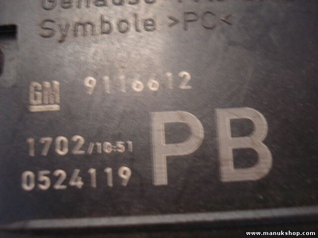 Conmutador de luces Opel Corsa C GM 9116612 0524119 PB 0811