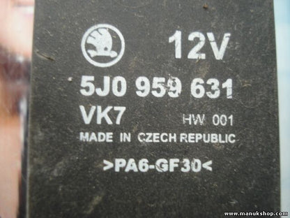 Relé Skoda Fabia 5J0959631 5J0 959 631 VK7 5JO959631 HW 001