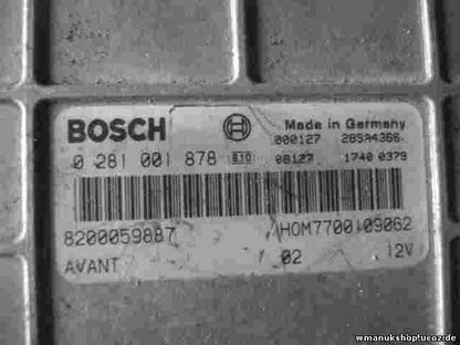 Centralita Renault Clio Kangoo II 1.9 8200059887 HOM7700109062 BOSCH 0281001878