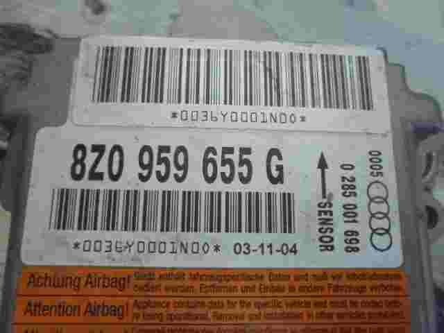 Airbag Centralita Audi A2 8Z0959655G 8Z0 959 655 G BOSCH 0285001698