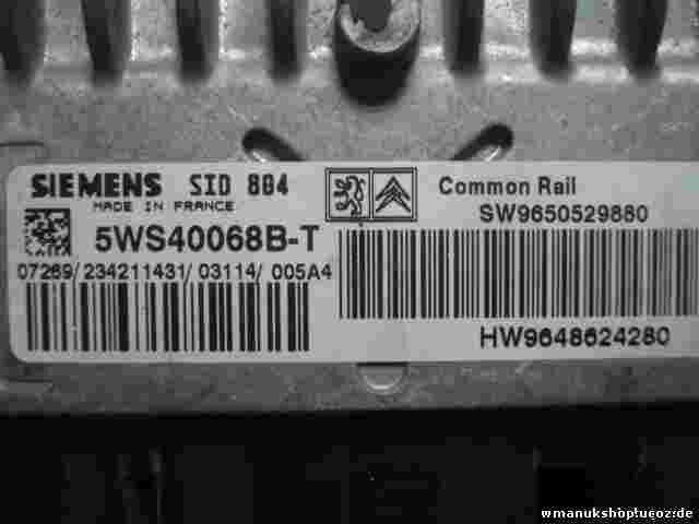 Centralita Citroen C3 1.4 SW9650529880 9650529880 HW9648624280 5WS40068B-T