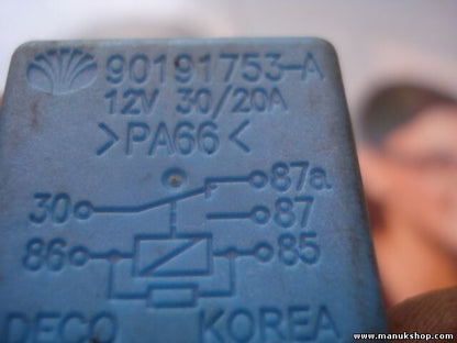 Relé  Daewoo DECO/ 90191753 90 191 753 12V30/20