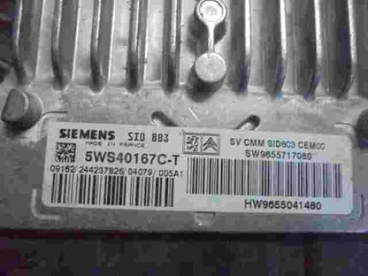 Centralita  Peugeot 407 HW9655041480 HW 9655041480 SW9655717080 SW 5WS40167C-T