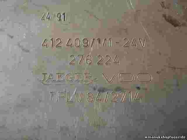 Centralita Daf Man 41240911 412 409/1/1-24V TPLV 84/2714 JAEGER VDO 276224