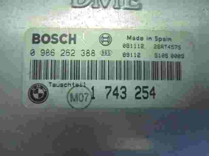 Centralina BMW E36 318 1.8 DME 1743254 1 743 254 BOSCH 0986262388 26RT4575