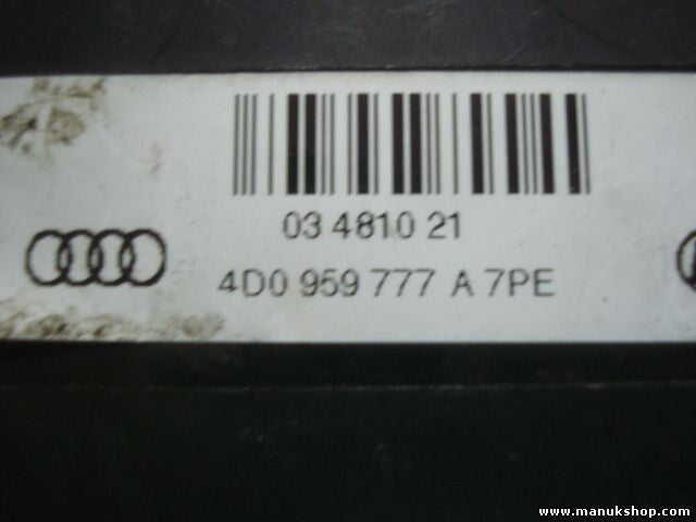 Ajuste de los asientos Audi A8 4D0 959 777 A 7PE 4D0959777A 03481021 4DO959777A