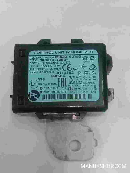 Unidad de control del inmovilizador Kia Hyundai 95420G2700 3109ASISJC10BEM