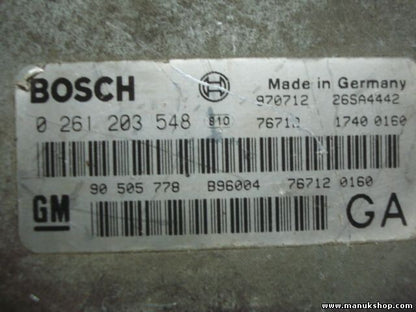 Centralita del motor Opel Sintra 90505778 90 505 778 GM BOSCH 0261203548