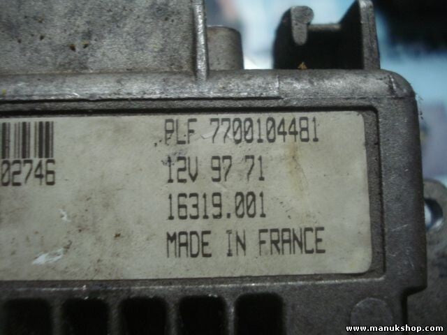 Centralita del motor Renault Clio 1.2 12V Sagem 97 71 YX98ND37 HOM7700868295