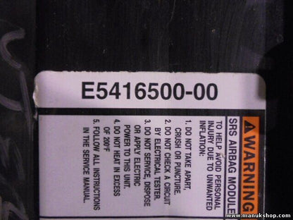 Airbag del pasajero Isuzu Trooper E5416500 00 E541650000 AL8287ZB819181