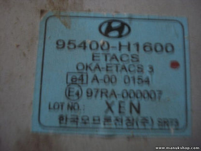 Control de la unidad de alarma inmovilizador módulo Hyundai 95400H1600 0KAETACS3