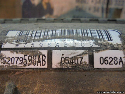 Radiador de agua Jeep Grand Сherokee 4X4 Limited 5.2L, 5.9L 52079598AB 52079598 
