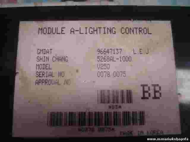 Módulo de luz Chevrolet Epica 5268AL-1000 5268AL1000 96647137 V250