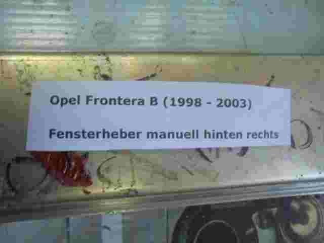 Mecanismo manual elevalunas trasero derecho Opel Frontera B (1998-2003)