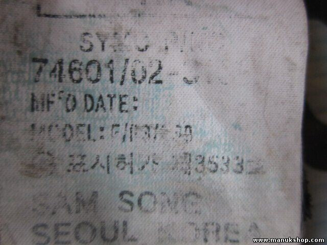 Cinturón de seguridad delantero izquierdo Ssangyong Actyon 74601/02-31