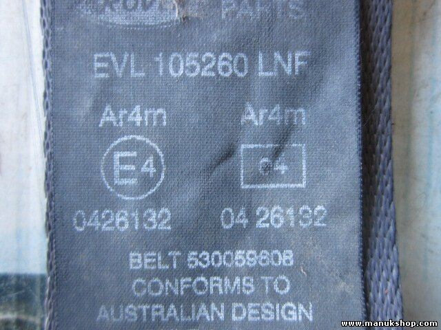 Cinturón de seguridad trasero derecho Land Rover Freelander V50 EVL105260LNF
