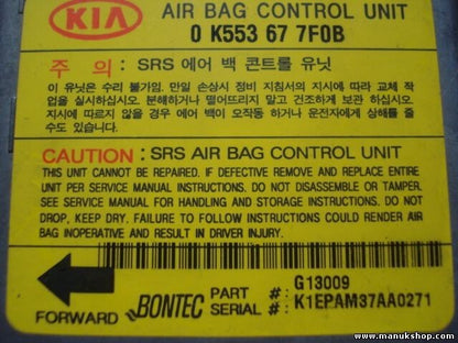 Sensor de impacto de airbag Kia BONTEC 0K553677F0B 0 K553 67 7F0B G13009