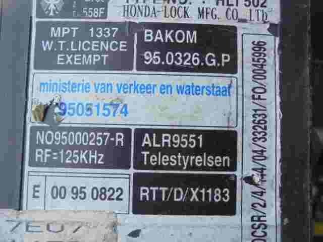 Controllo unità di allarme immobilizzatore modulo Honda NL95051574 N095000257R
