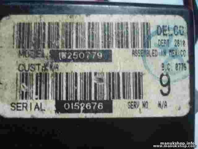 Resistenza al riscaldamento Jeep Grand Cherokee 16250779