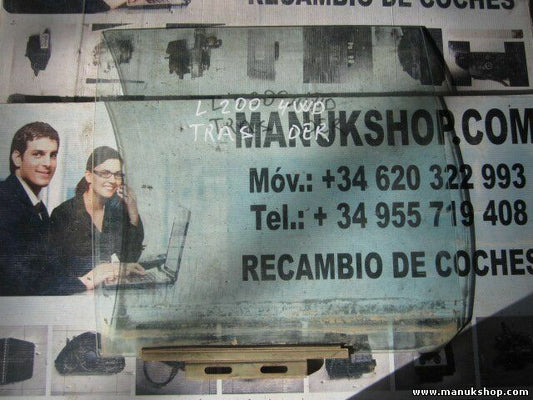 Cristal de la puerta trasero derecho Mitsubishi L200 43R00033 M273AS2DOT20 E6