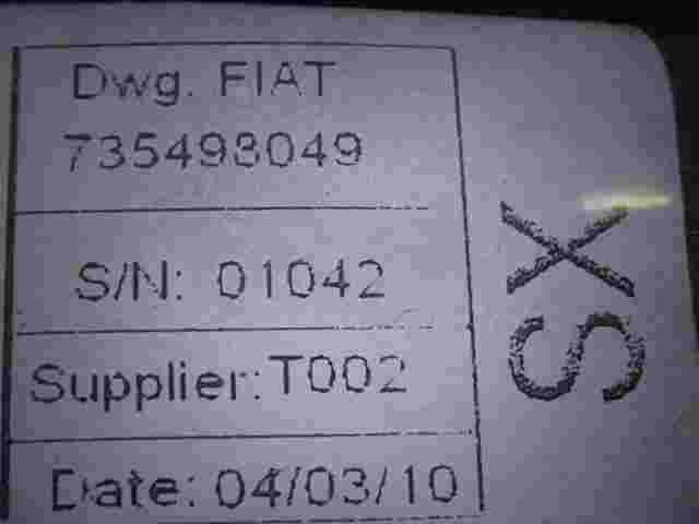 Cintura di sicurezza anteriore sinistra Fiat Doblò 3 Cargo 735498049