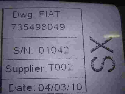 Cintura di sicurezza anteriore sinistra Fiat Doblò 3 Cargo 735498049