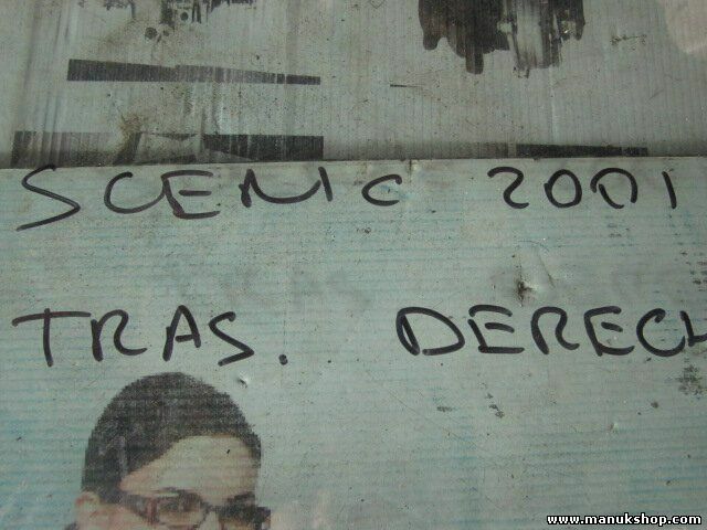 Vetro porta posteriore destro Renault Scenic I 2001 43R00048 DOT24AS2M68