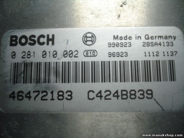 Centralita del motor Lancia Lybra 1.9 JTD 46472183 C424B839 BOSCH 0281010002