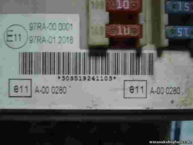 Scatola fusibili relè Ford Focus 97RA000001 97RA012018 7M5T14A073BB