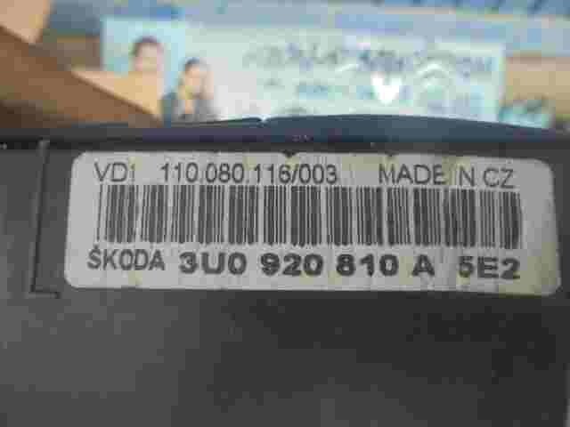 Cuadro de instrumentos Skoda Superb 3U0920810A 3UO920810A VD1 110080116003
