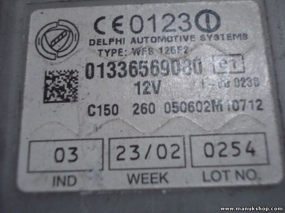 Controllo unità di allarme immobilizzatore modulo Peugeot Citroen 1336569080