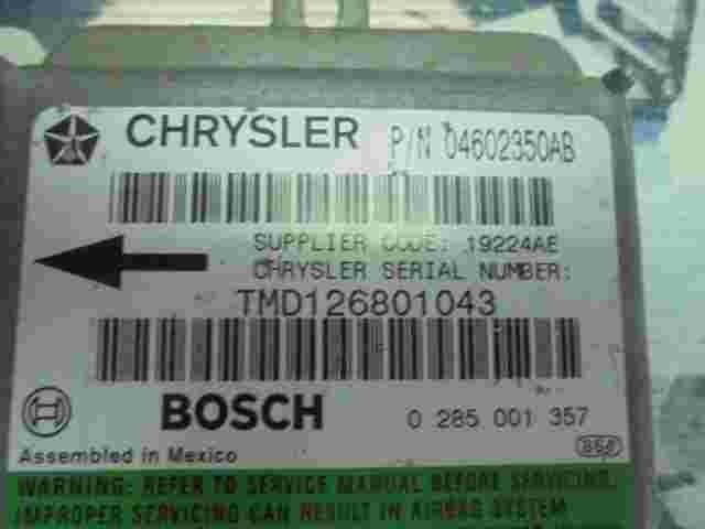 Sensor de impacto de airbag Chrysler 300M (LR) 3.5 V6 24V 04602350AB  0285001357