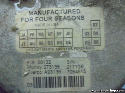 Compresor de Aire Ford Ranger 3.0/4.0 F8FH19D629GA 020412B 273135 A93135