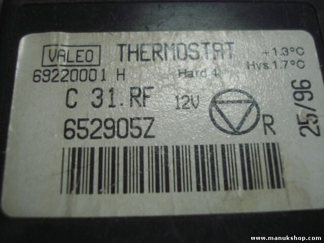 Controlador de termostato Peugeot 406 VALEO 69220001H 69220001 H 652905Z