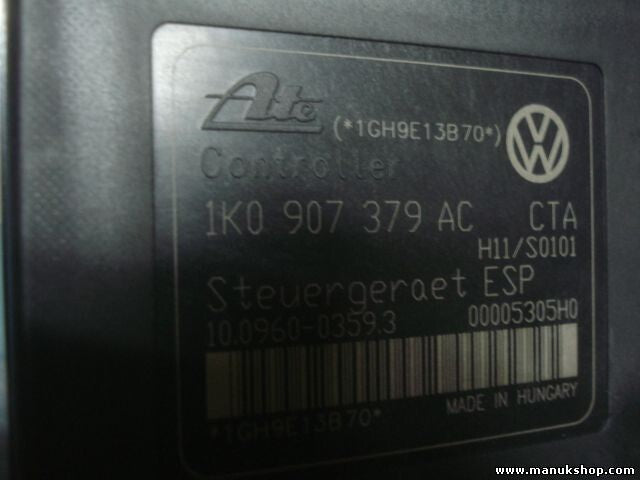 ABS Centralita VW Volkswagen Golf MK5 10096003593 1K0907379AC 1KO907375AC