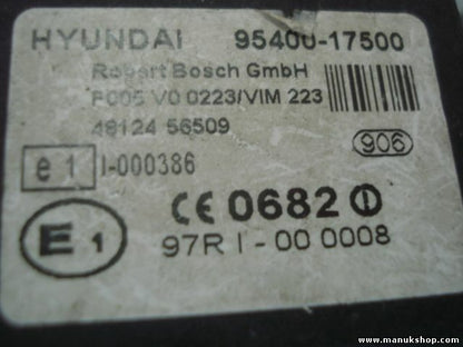 Control de la unidad de alarma inmovilizador módulo Hyundai Matrix 9540017500 
