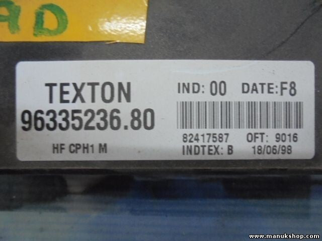 Controlador cierre centralizado Citroen Xsara 1.9 TEXTON 9633523680 INDTEX B