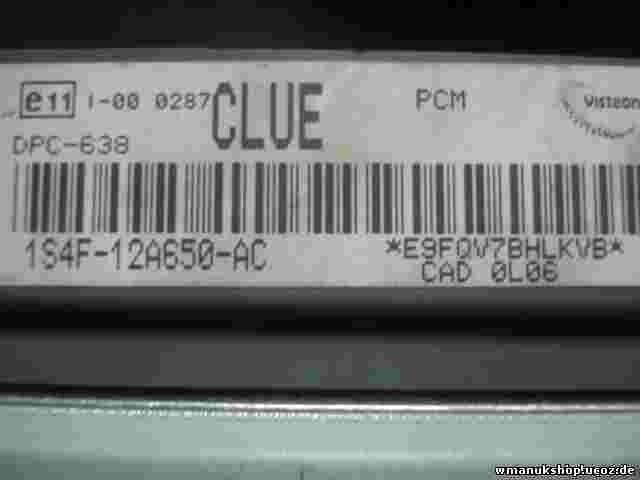 Centralita Ford Focus 1.8 VISTEON 1S4F12A650AC 1S4F-12A650-AC CLUE DPC-638