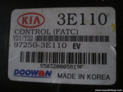 A/C System Kia Sorento DOOWON 972503E110 97250-3E110