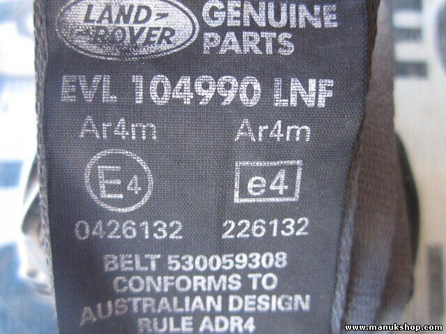 Cinturón de seguridad trasero izquierdo Land Rover Freelander EVL104990LNF