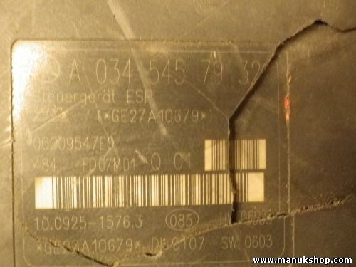 ABS Centralita Mercedes-Benz W203 CLK W209 3.5 A0345457932 10092515763 00009547E