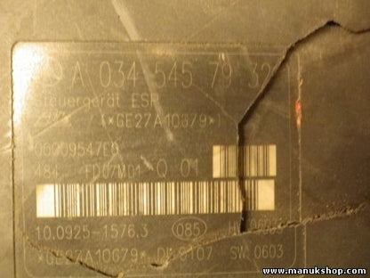 ABS Centralita Mercedes-Benz W203 CLK W209 3.5 A0345457932 10092515763 00009547E