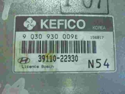 Centralita del motor Hyundai Accent N54 3911022330 39110-22330 BOSCH 9030930009E