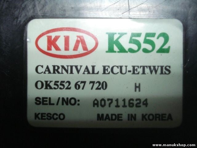 Señales de luz de la unidad de control Kia Carnival 0K55267720H 0K55267720